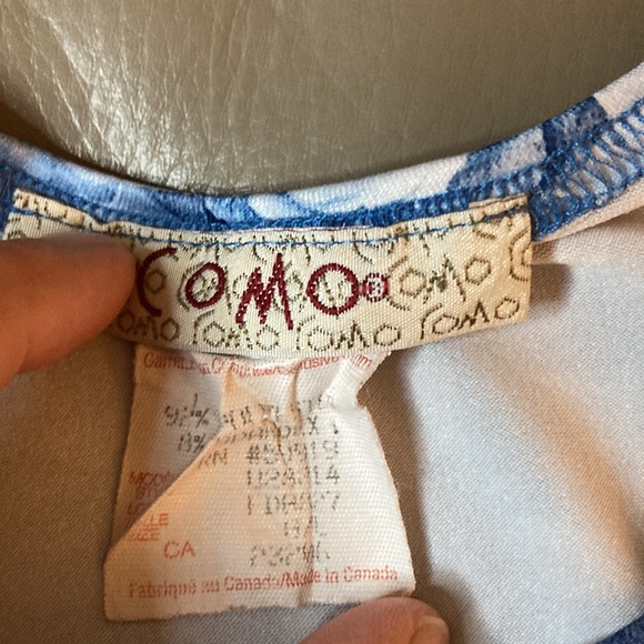 💐Como * y2k denim blue rose tee - Picture 3 of 6